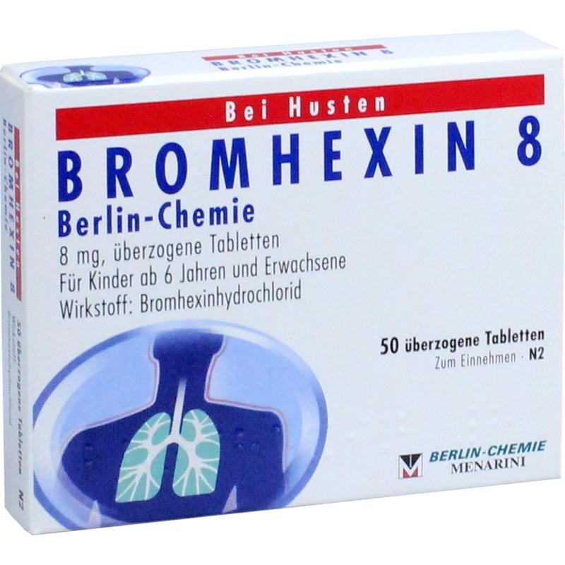 BROMHEXIN 8 Berlin Chemie überzogene Tabletten