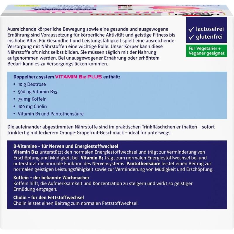 DOPPELHERZ Vitamin B12 Plus system Trinkampullen