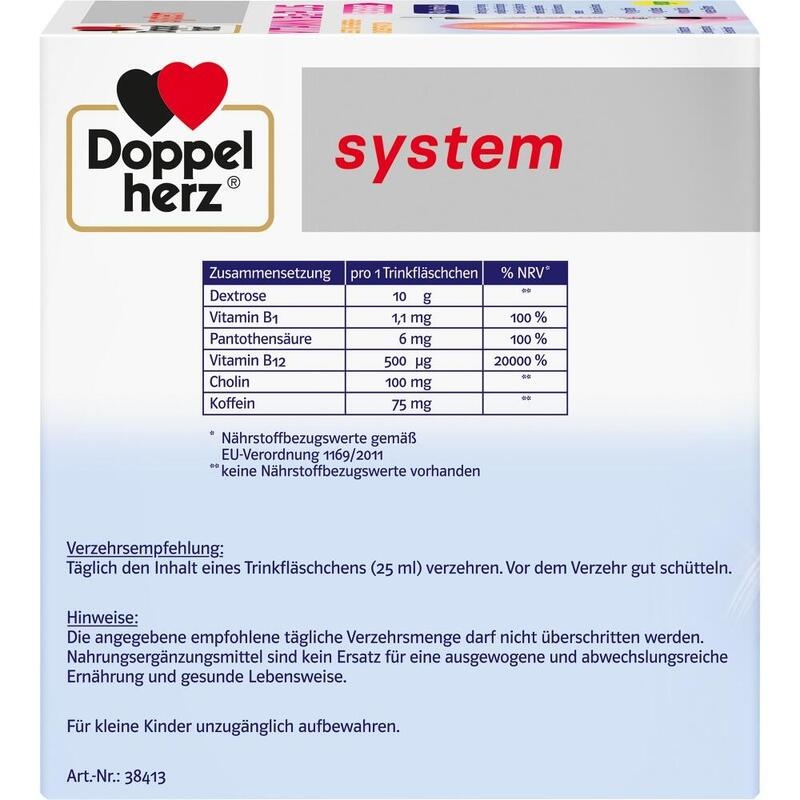 DOPPELHERZ Vitamin B12 Plus system Trinkampullen