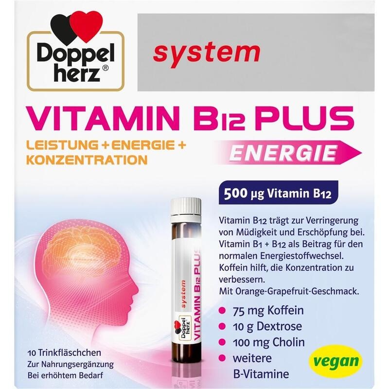 DOPPELHERZ Vitamin B12 Plus system Trinkampullen