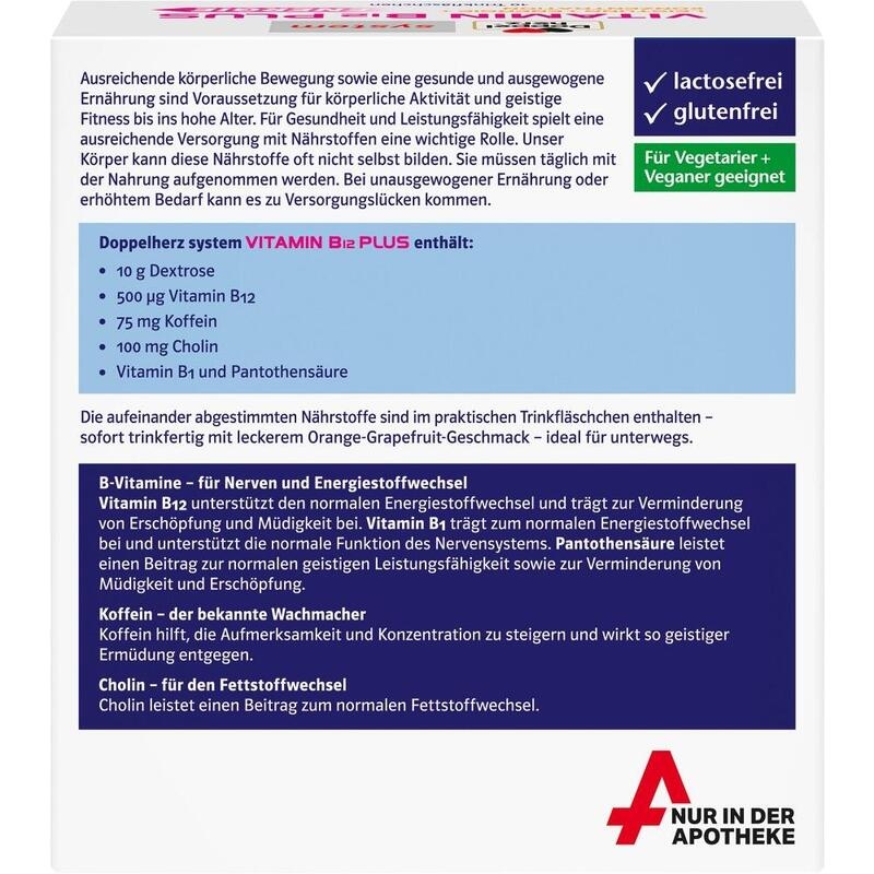 DOPPELHERZ Vitamin B12 Plus system Trinkampullen