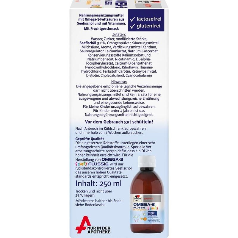 DOPPELHERZ Omega-3 flüssig family system
