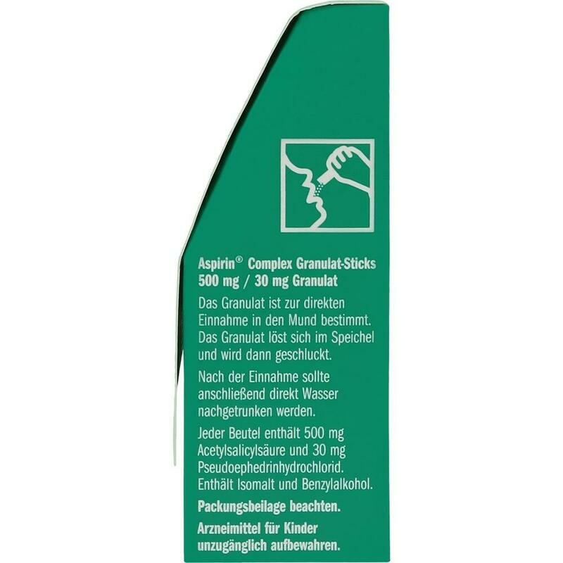 ASPIRIN Complex Granulat-Sticks 500 mg/30 mg