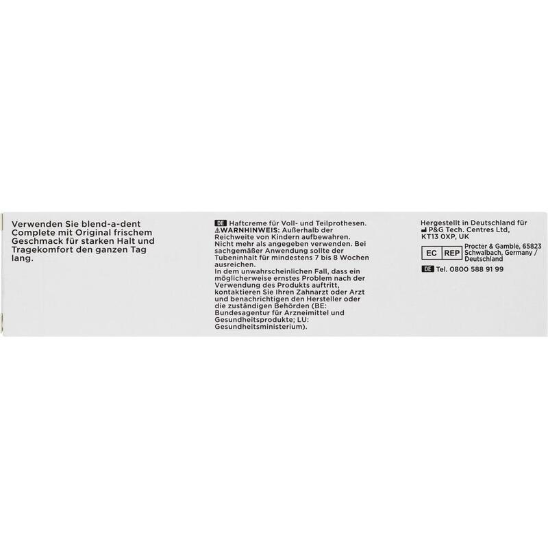 BLEND A DENT Complete Haftcreme originale Frische